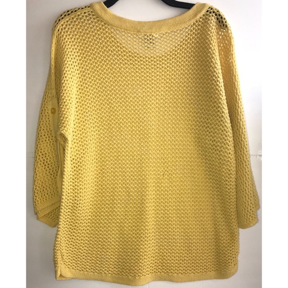 Jillian & Nicole yellow loose knit - Picture 2 of 5